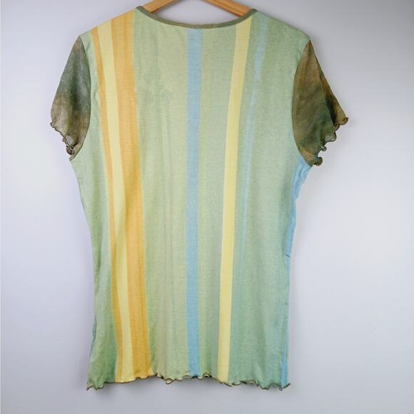 Susan Lawrence SZ XL 90s Y2K Cafe Ala Mode Graphic Sunglass Girl Tee Shirt - Picture 7 of 8